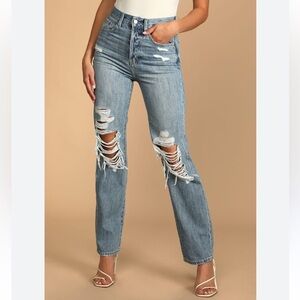 Pistola Cassie Super High Rise Straight Jeans